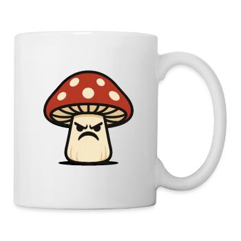 Streetwear Champignon en colère - Mug blanc - blanc - Droite