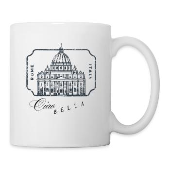 Rome Basilica Stamp Art - Mug - white - Right