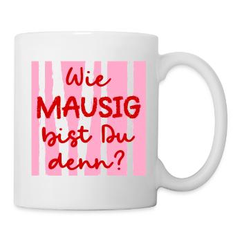 Freundschaft Maus Freundin - Tasse - Weiß - Rechts
