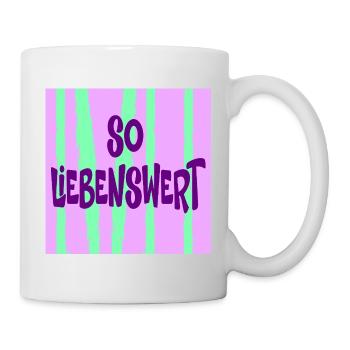 Freundin Liebenswert - Tasse - Weiß - Rechts