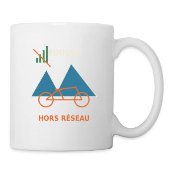 Rouler hors réseau - Mug blanc - blanc - Droite