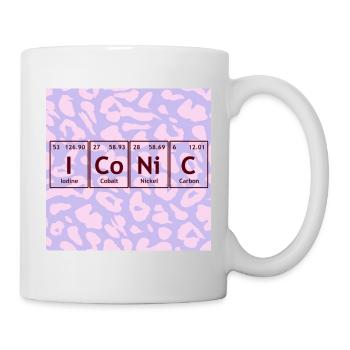 Graphisme des icônes du tableau périodique - Mug blanc - blanc - Droite