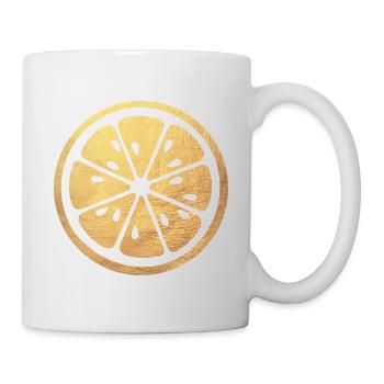 Citron Été Or Citrons Citron Dolce Vita de Luxe - Mug blanc - blanc - Droite