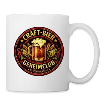 Craft-Bier Geheimclub, der Außergewöhnliche - Tasse - Weiß - Rechts