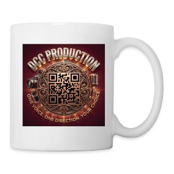 Ornate QR Code Circle Tee - Mug - white - Right