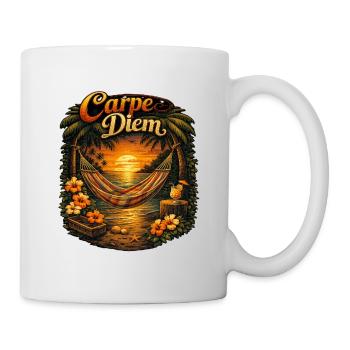 Carpe Diem Strandtraum - Tasse - Weiß - Rechts