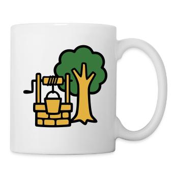 Draw Fountain Village Logo - Mug blanc - blanc - Droite