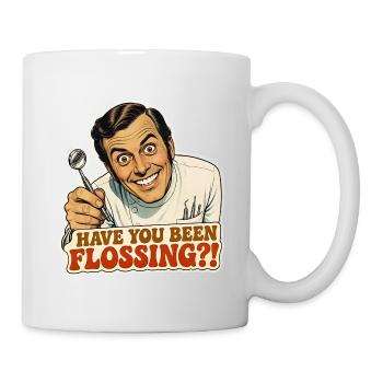 Art drôle de mème rétro de dentiste - Mug blanc - blanc - Droite