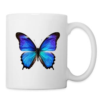 Azure Monarch Wingprint - Mug - white - Right