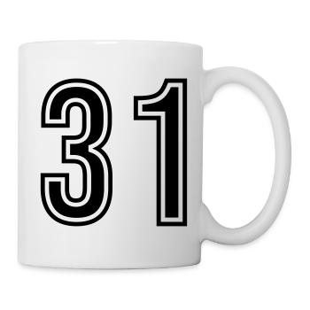 31 Number symbol - Mug - white - Right