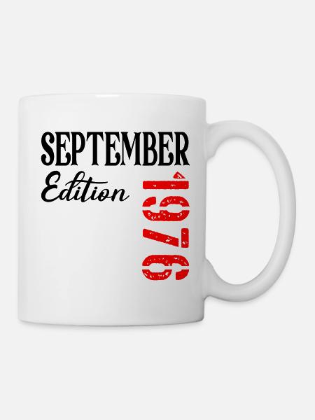 50. Geburtstag September 1976 - Tasse - Weiß