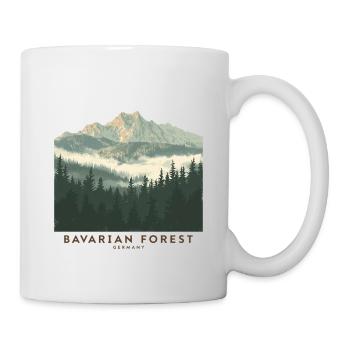 Forêt de Bavière | Parc national vintage - Mug blanc - blanc - Droite