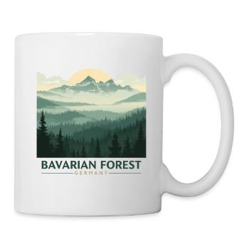 Bavarian Forest | Vintage National Park - Mug - white - Right