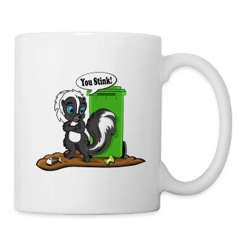 T-shirt dessin animé You Skunk Puant - Mug blanc - blanc - Droite