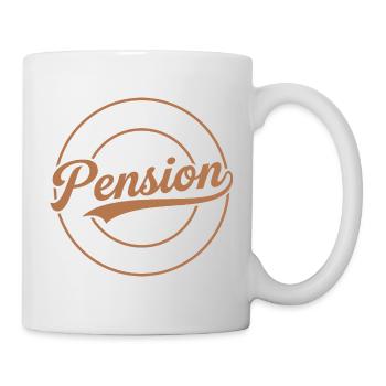 Pension nicht mehr zuständig Pensionär - Tasse - Weiß - Rechts