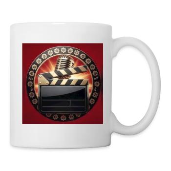 Cinéma rétro clapboard - Mug blanc - blanc - Droite