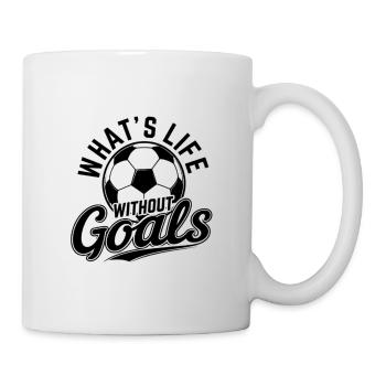 Soccer Goals Emblem - Mug - white - Right