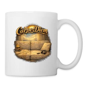 Carpe Diem Wohnzimmer Vintage Sofa - Tasse - Weiß - Rechts