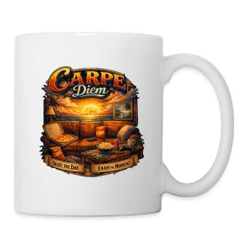 Carpe Diem Sunset Lounge - Tasse - Weiß - Rechts