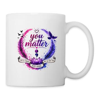 You Matter: Keep Going Circle - Mug - white - Right