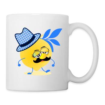 Moustache citron de Bavière - Mug blanc - blanc - Droite