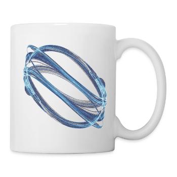 Orbite de glace – Attracteur étrange - Mug blanc - blanc - Droite