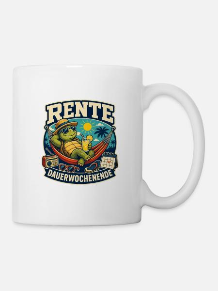 Rente – Dauerwochenende - Tasse - Weiß