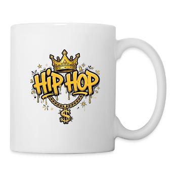 Hip Hop King - Gold Crown & Dollar Chain - Mug - white - Right