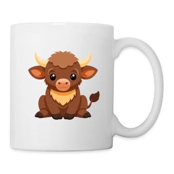 Süßes Baby-Büffel - Tasse - Weiß - Rechts