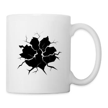 Mur fissuré - Mug blanc - blanc - Droite