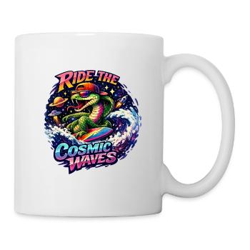 Cosmic Surf Crocodile - Mug - white - Right