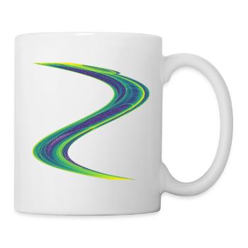 Dérive lumineuse – Attracteur étrange - Mug blanc - blanc - Droite