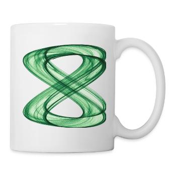Chemins entrelacés – Attracteur étrange - Mug blanc - blanc - Droite