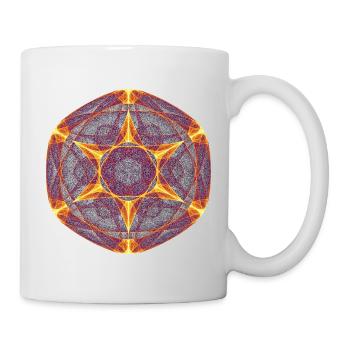 Sonnenrad des Chaos – Fractal Geometry - Tasse - Weiß - Rechts