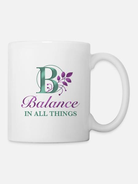 Balance_-_all_the_time - Tasse - Weiß