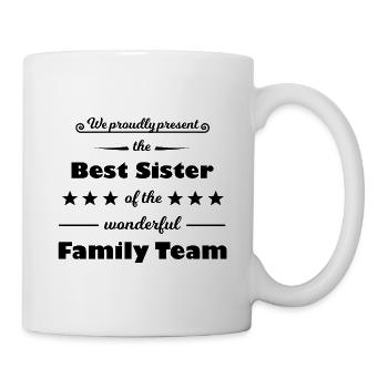 Symmetrische Schwester Dynamik - Tasse - Weiß - Rechts