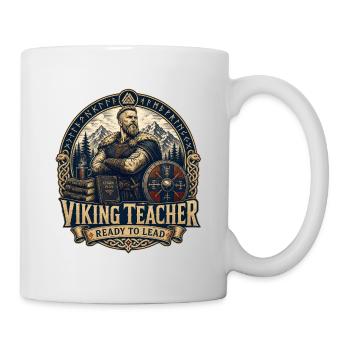 Professeur viking prêt à diriger - Mug blanc - blanc - Droite