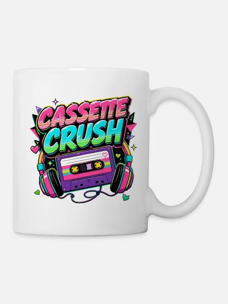 Casette Crush 80s - Mug - white