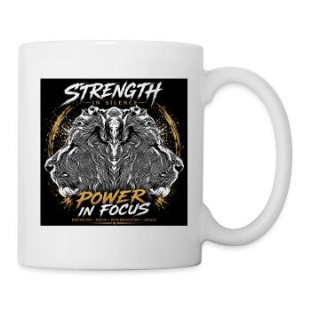 Pouvoir dans le silence : Focus Design - Mug blanc - blanc - Droite