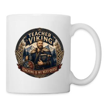 Planificateur de cours Teacher Viking - Mug blanc - blanc - Droite