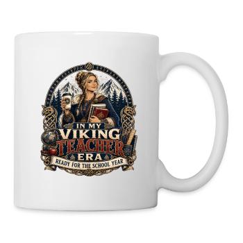 Ère des professeurs vikings : prêts pour l’école - Mug blanc - blanc - Droite