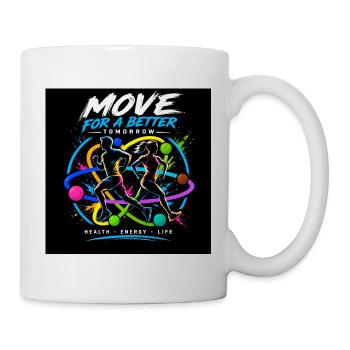 Faites de l’exercice pour un avenir meilleur - Mug blanc - blanc - Droite