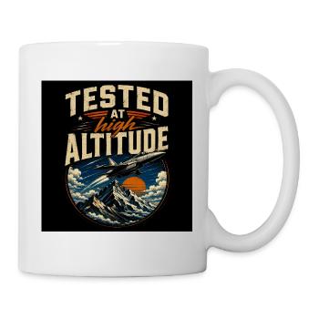 Testé en haute altitude - Mug blanc - blanc - Droite