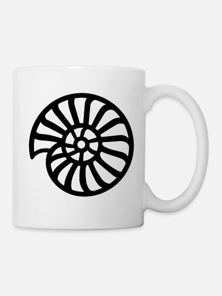 Ammonit - Tasse - Weiß