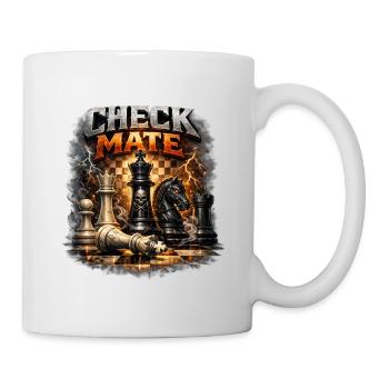 Échec et mat : Duel royal d’échecs - Mug blanc - blanc - Droite