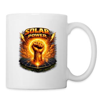 Poing Solaire - Mug blanc - blanc - Droite