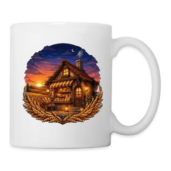 Sonnenuntergang Bäckerhaus - Tasse - Weiß - Rechts