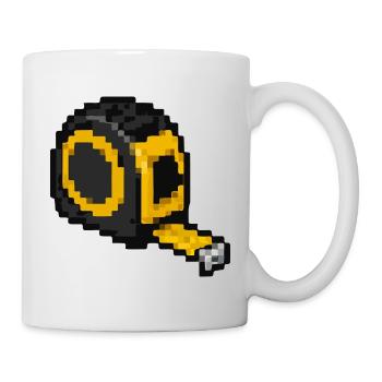 Maßband Pixel - Tasse - Weiß - Rechts