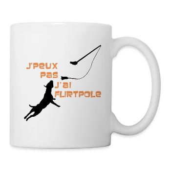 Staffie j'peux pas j'ai flirtpole sport - 002 - Mug blanc - blanc - Droite