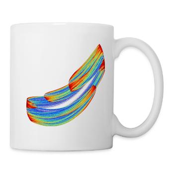 Seidenbahnen des Chaos – Chaos Theory - Tasse - Weiß - Rechts